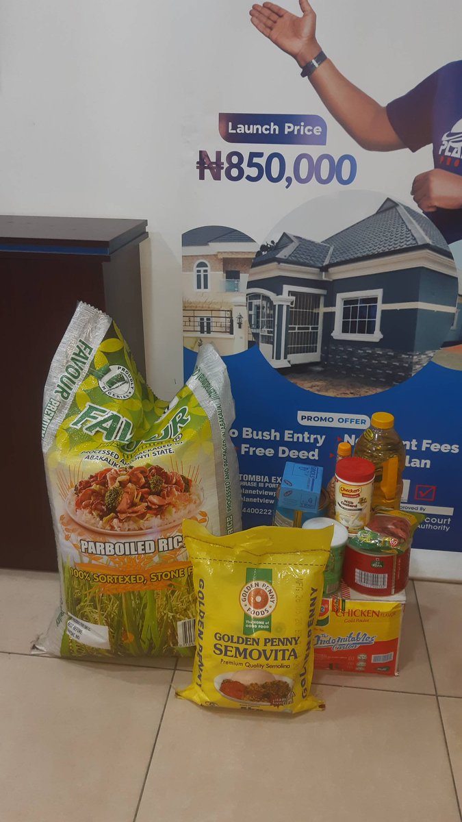PlanetviewProp's tweet photo. Here's our little way of Giving back to our amiable customers 🙂
Thanks for investing with #planetviewproperties
Take advantage of this opportunity to become a Landowner in Port-Harcourt
Buy from any of our estate & get your 10% discount
Call 08111005826 for more details https://t.co/AtIrUuUvu5