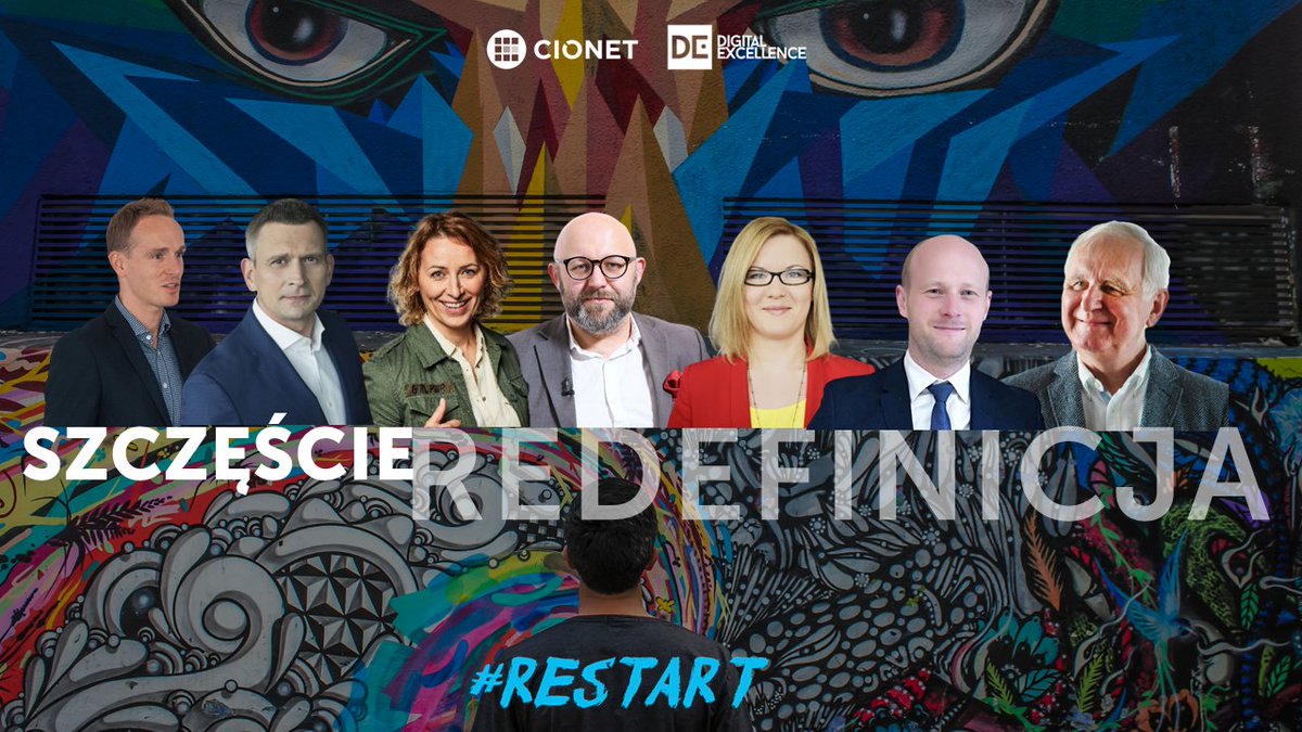 Technologia może poczuciu szczęścia pomóc, ale dać go nie jest w stanie – zgodzili się podczas panelu #szczęście Magda Dziewguć, Google Cloud; Joanna Kucharska, SII; Bartosz Batoszewicz, UM Gdyni; Radek Buszan, Dell; Waldemar Olbryk, Echo Investment; Bartosz Sokolnicki, ARP.