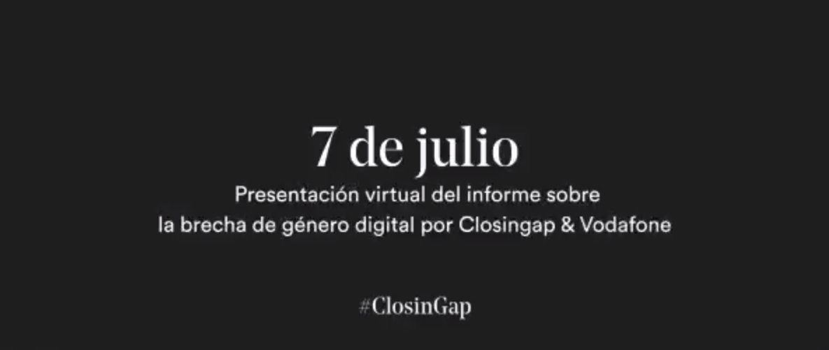 paulaforero's tweet photo. Desde el cluster Closingap seguimos trabajando para acabar con el techo de cristal y las desigualdades. Hoy Vodafone presenta su informe que analiza el coste de oportunidad de la #brechadegénero digital. No te lo pierdas para conocer cuáles son los factores principales que… https://t.co/FzPdEbwWyy