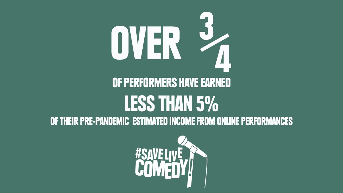 British live comedy is in crisis - let’s #SaveLiveComedy! 

1) Sign the open letter to the UK government &amp; arts funders at savelivecomedy.co.uk

2) Tweet a memorable live comedy experience with the hashtag #SaveLiveComedy