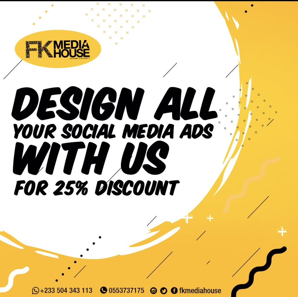 FKMediaHouse's tweet photo. Anything Designing FKmedia is the place. 

DM or call +233504343113 Lets help you brand that company 🤵🏻 https://t.co/vJFo7ATrwH