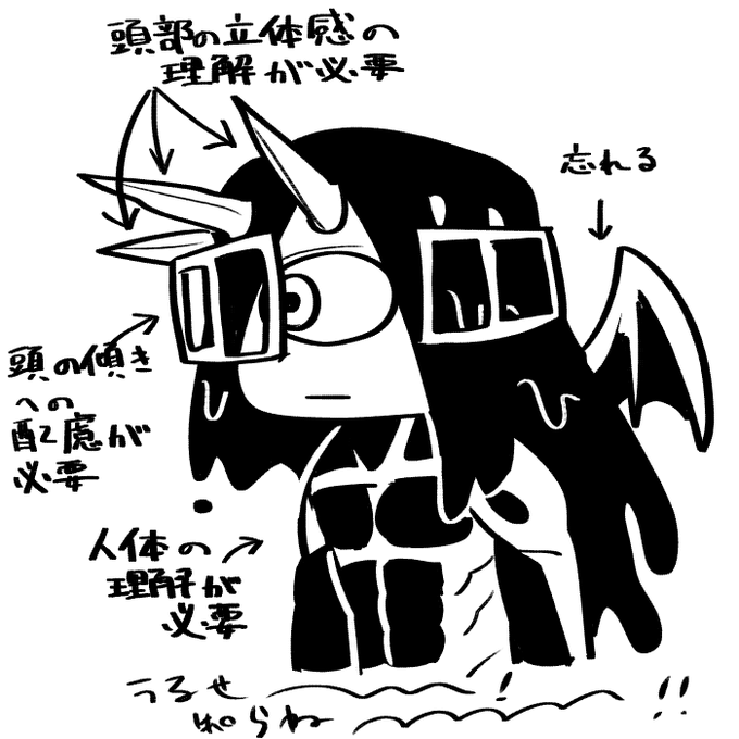 スポイルを描くときキレがち部位 