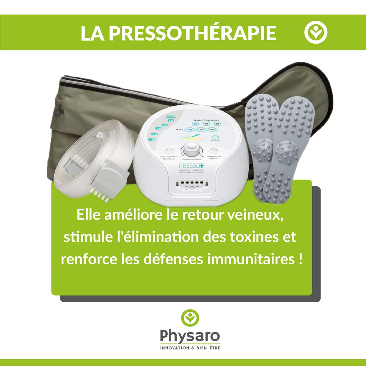 ✅La pressothérapie améliore le retour veineux et stimule l'élimination des toxines 🧘‍♀️ ce qui contribue à renforcer les défenses immunitaires❗Cliquez-ici pour découvrir les avantages de la pressothérapie 👉 bit.ly/3edyAAG #Pressotherapie #Physaro #BienEtre #Sante