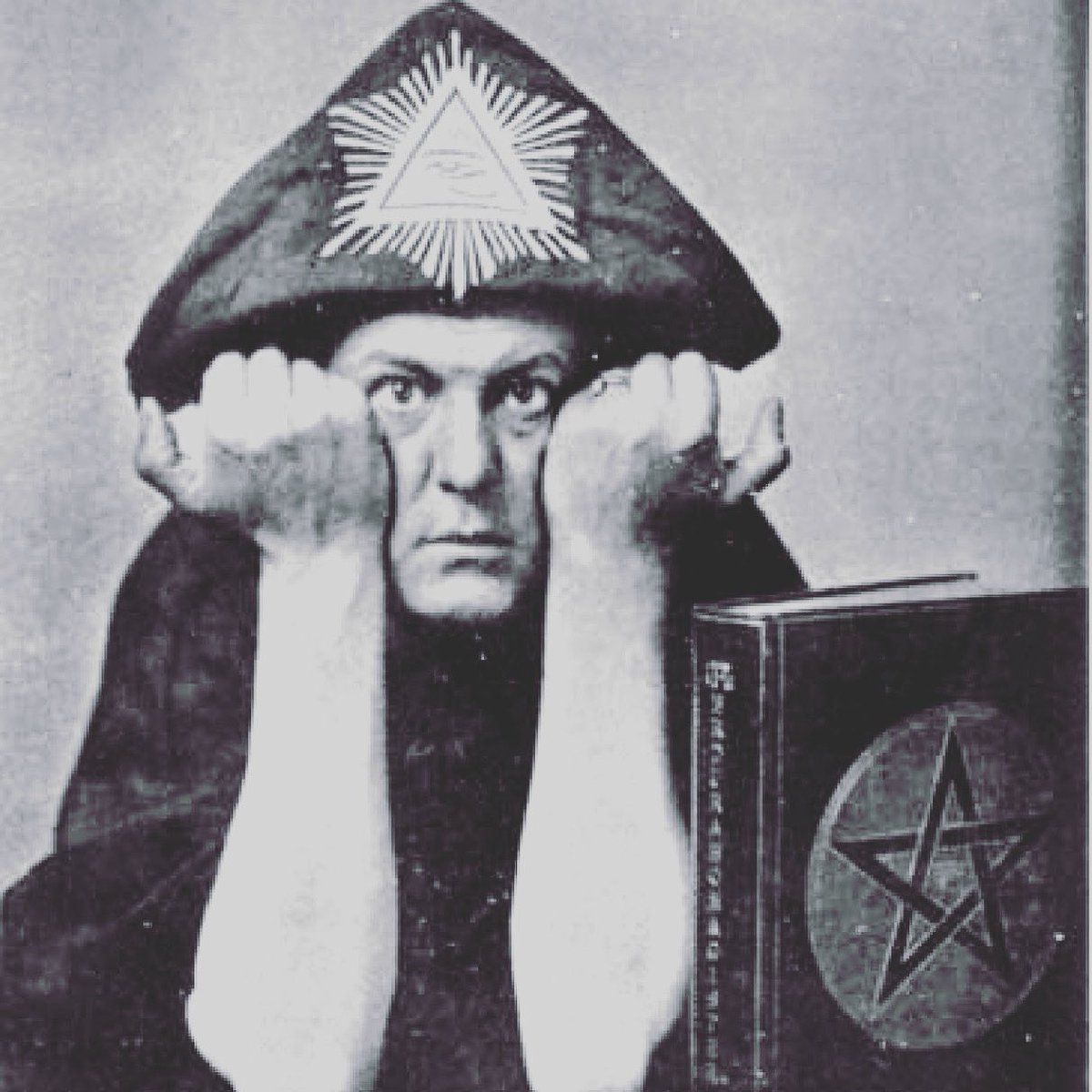 CryptaPodcast's tweet photo. Our next #cryptapodcast will focus on the man, the myth, the legend, #Aleistercrowley. Look for it this #Saturday on #soundcloud, #applepodcast #Spotify or your favorite listening platform. #cryptapodcast #occult #Freemasonry https://t.co/qHIy2VftE5