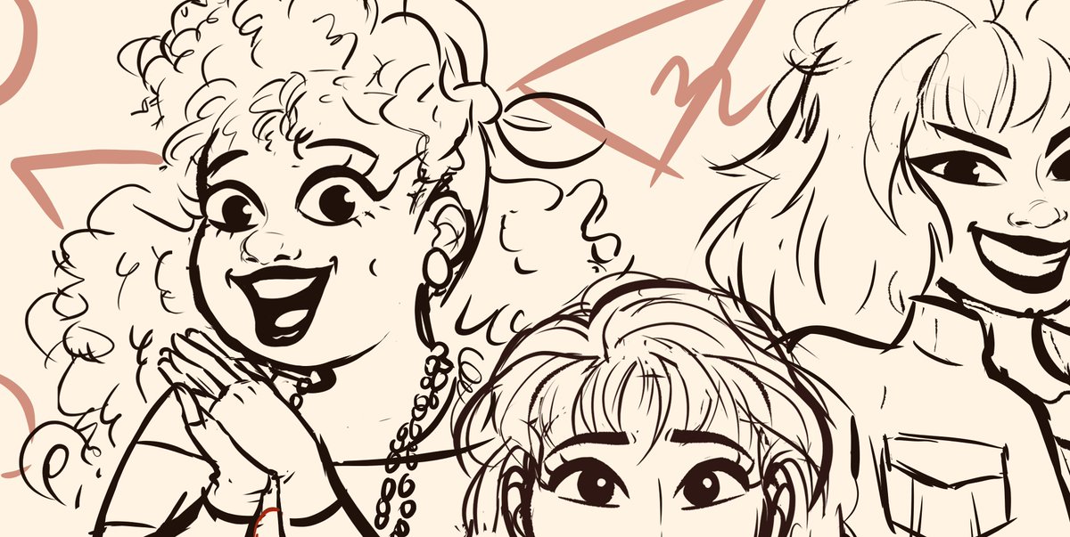 wip of my piece for the girls zine!✨ 