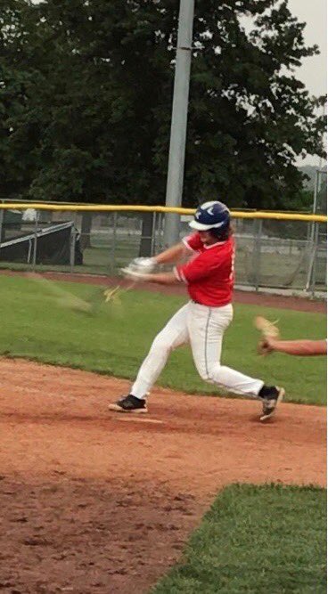 Logan Davis going 2-3 in a Corn Belt League game down in Omaha, NE.
