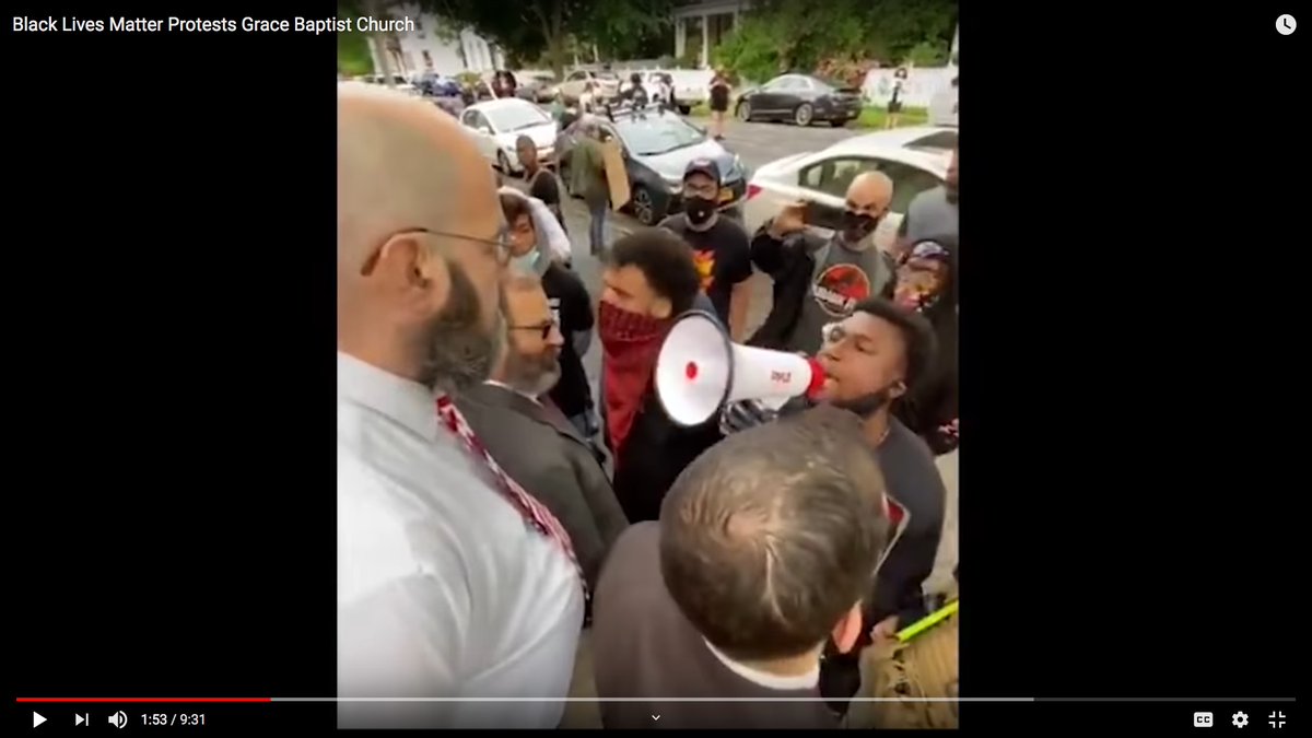 But now BLM is STORMING CHURCHES.It goes without saying that NOBODY ELSE NEEDS TO GET INVOLVED IN THIS.Again, look at this man's head. He's seen the elephant.The church is protected.