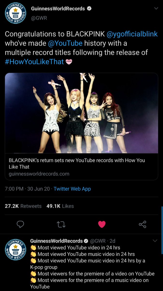 now hylt is released. the battle has begun. the records are already speaking. THAT PERSON will always be present in every anti capitalizing on every opportunity to drag the girls. but they can't stop them now.  @blackpink will just keep on winning. victory!(list is getting longer)
