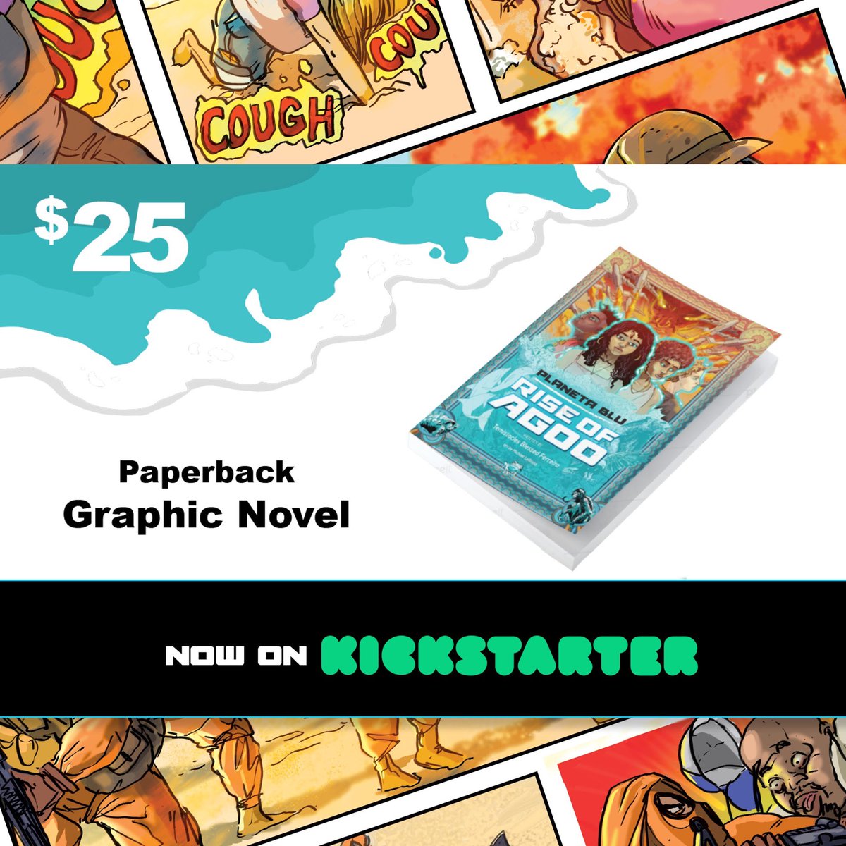 BluPlaneta's tweet photo. Become a backer by pledging on our Kickstarter!!!! Link In Bio!!!!
#Kickstarter #yagraphicnovel #planetablu #riseofagoo #planetabluriseofagoo #temblessed #mikelariccia #blackheroesmatter #afrofuturism #comicart #comics #wecanbeheroes @temblessed https://t.co/1GdhwYQ7nW