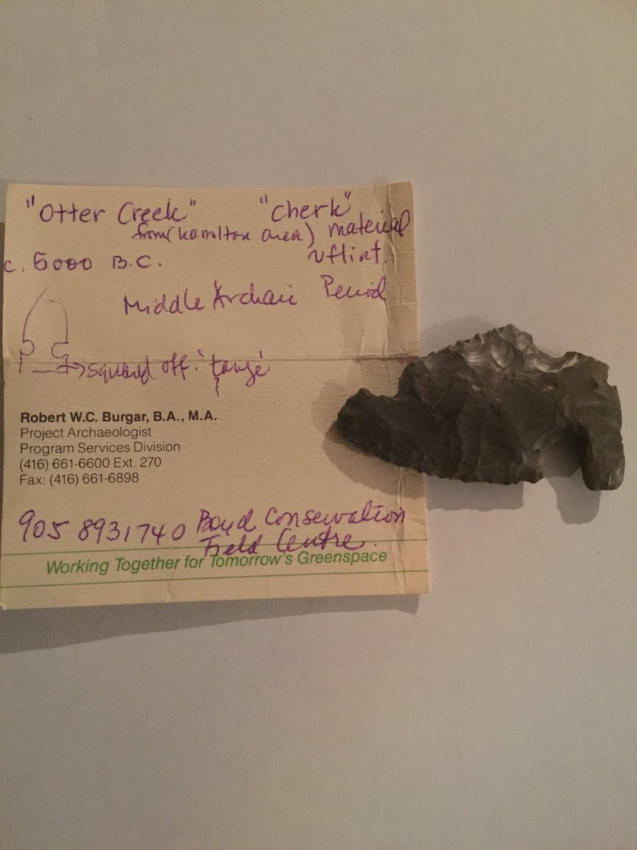 paola_crocetti's tweet photo. Historical artifact authenticated by a certified archaeologist ca 5000 NC found in the grounds abutting to the Board of Trade golf course historical lands that will be decimated by a proposed development by Clublink Developments Inc https://t.co/PAmNkOgkOd