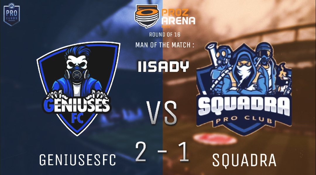 GENIUSESFC's tweet photo. #MatchDay
#GS #ProClubs #بروكلوب
🆚 | @SquadraUAE
🏆 | @Prozarena
- أبـطـال ! ⚫🔵
#GSFOREVER https://t.co/RZJeqAemMj