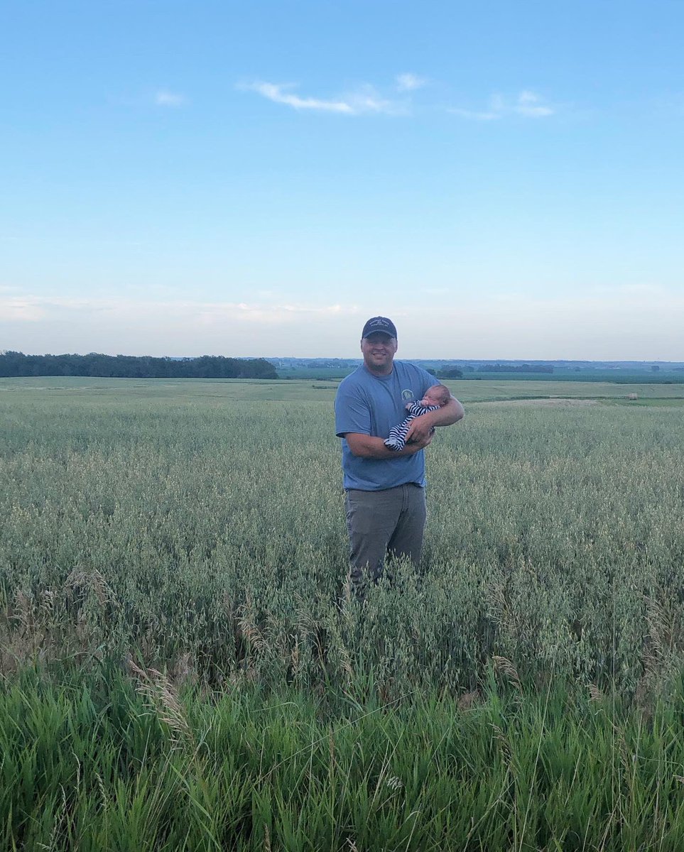 Had to take Trey out on his first crop tour tonight. Things are looking good! <a href="/DJBuseman/">D.J. Buseman</a>