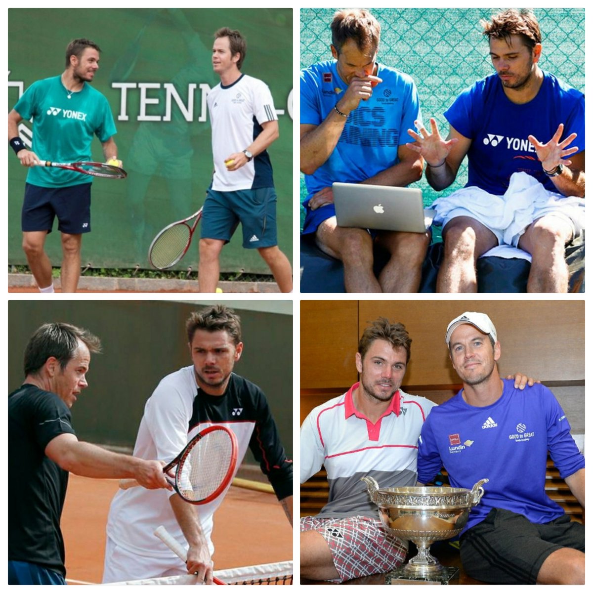 chda7777's tweet photo. Isn't the collaboration between Stan #Wawrinka and Magnus #Norman the longest lasting in the world of tennis (apart from the short break) ? 🙏♥️👌 #TeamStan #DreamTeam #BestTeamEver #GoodToGreat #MissingTheseTwo #BestPlayerEver #BestCoachEver 💥 https://t.co/w9XdRYsaQ5