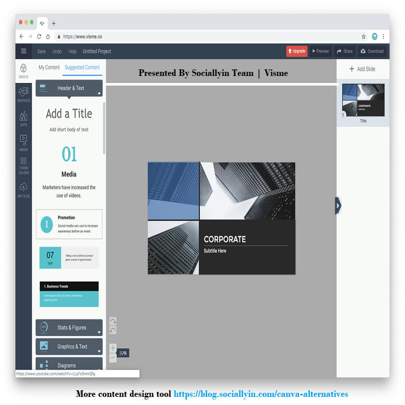 SarahBoyerDigi's tweet photo. Visme is a great alternative to Canva. It allows you to create presentation graphics for showcasing data or information to your social media audience.
More content design tool https://t.co/WIlkg4swZF
#CanvaAlternative #Sociallyin #Canva
Share Through & Help Us To Spread! https://t.co/dou8b2X5fV