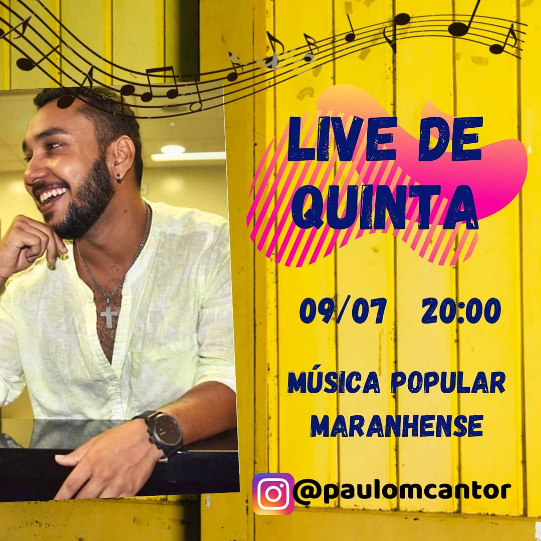 pauloceano's tweet photo. VAMO MOSTRAR CULTURA PRA ESSE POVO??? Vou tá muito enjoado mais tarde com meus convidados lindos. Então bora todo mundo se aglomerar virtualmente no meu perfil do Instagram @paulomcantor às 20:00 pq vai rolar muita música, bate papo e cultura maranhense. Simbora! #LivedeQuinta https://t.co/ng4YkimJkr