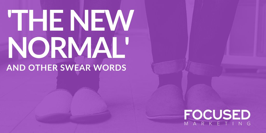 Focused_Mkt's tweet photo. Are you as sick of the covid jargon as we are? We've officially declared a new list of swear words featuring such terms as 'pandemic' &amp; 'these unprecedented times' 

Check out the full dictionary and what the cliche-free new normal looks like at FM. 

https://t.co/vHZHLUG9jn https://t.co/u5I6gbVgXI