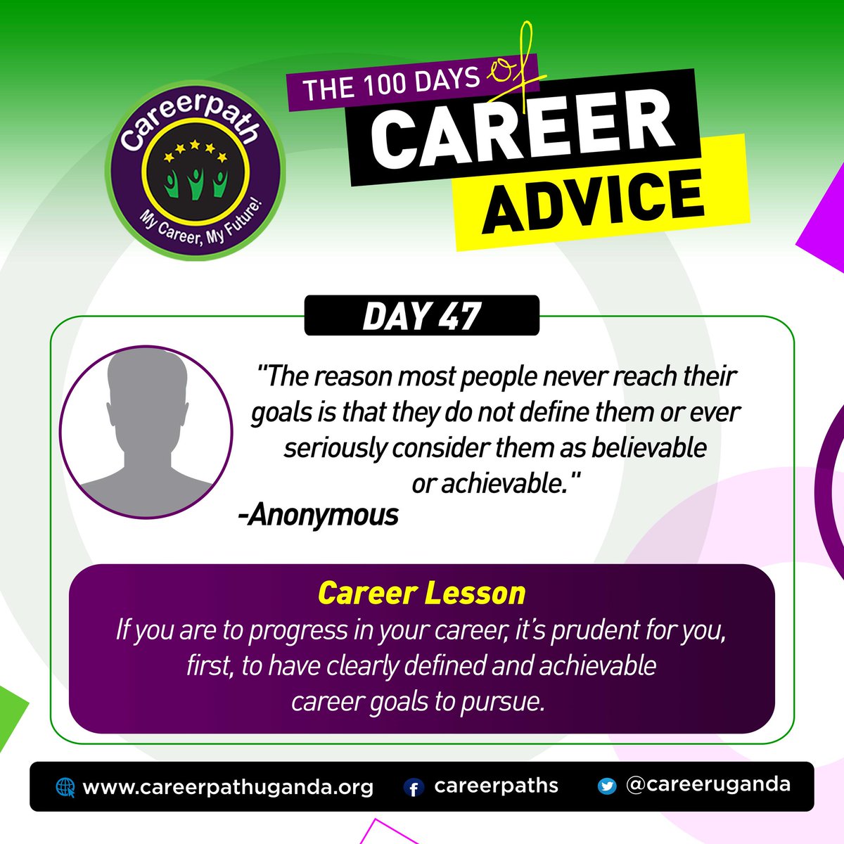 CareerUganda's tweet photo. DAY 47.
#100CAREERTIPS https://t.co/hHtbBnDxq8