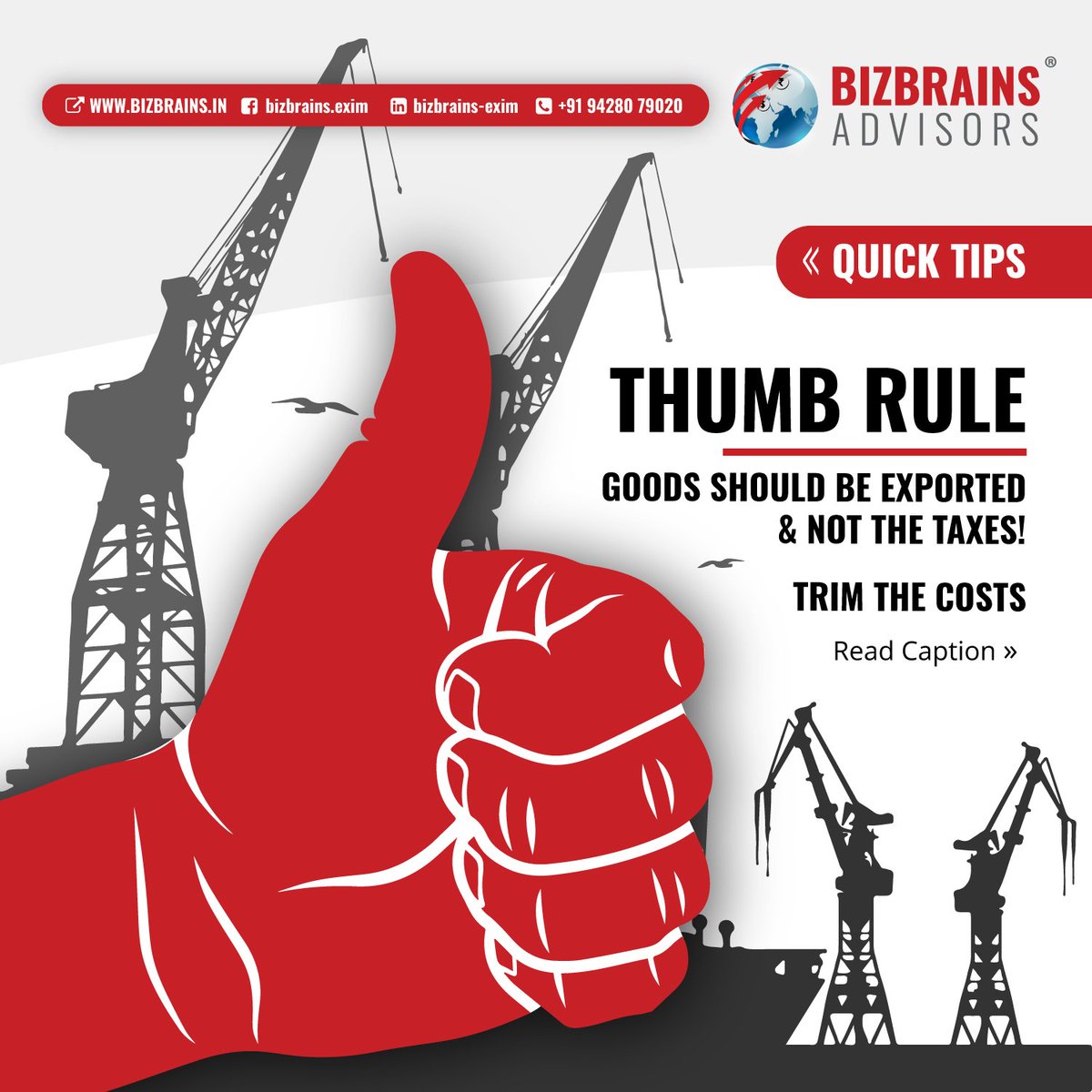 bizbexim's tweet photo. Thumb Rule : Goods should be exported and not the taxes!
Make your product competitive, any additional cost should be availed as set off, refund or exempted
#export #exportar #taxsaving #vocalforlocal #tax #savings @dgftindia #mociseva @FieoHq #EEPC @Brands_India #exportrefund https://t.co/UWMP8ltO5X