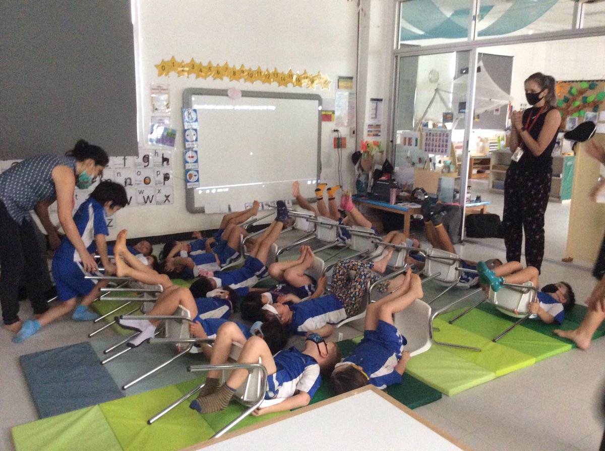 Earlyyears107's tweet photo. Today Reception blasted off into space on a journey to the moon. We put on our spacesuits, strapped into our chairs and counted down until blast off. I wonder what we will see and do on the moon? #teams107 #Cognitaway @StAndrews_107 #space https://t.co/jFfpg4w9hO