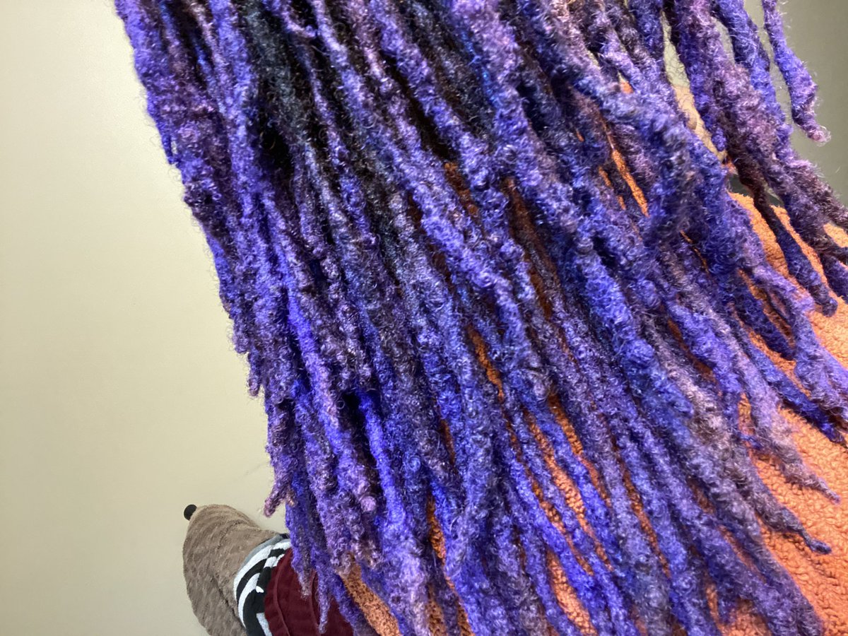 _LeeOdom's tweet photo. I dyed my hair purple and i love it. 🥰 https://t.co/666NKWLNzk