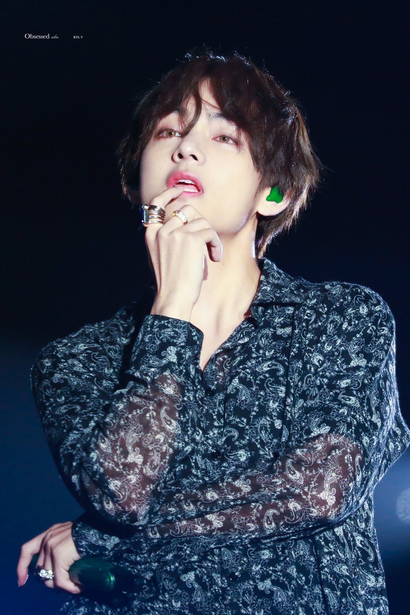 breathtaking photos of 190616 taehyung in this one iconic outfit : a thread