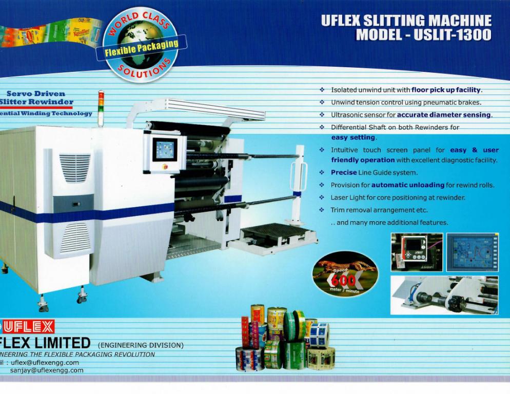 #Slitting #highspeedslitting #uflexslitting #flexible packaging #flexibleprinting #uflexengineering