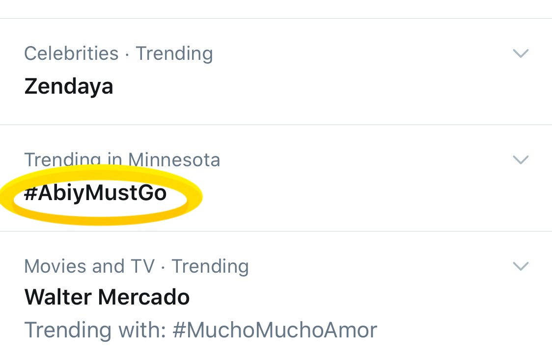 MayneMpa's tweet photo. Ok. Minneapolis, MN aka Little Oromia I see you. You’re trending tonight. #AbiyMustGo is on 🔥🔥 together we can accomplish many things. #HacaaluuHundeessaa #OromoProtests2020 https://t.co/Vu3zON0QEK