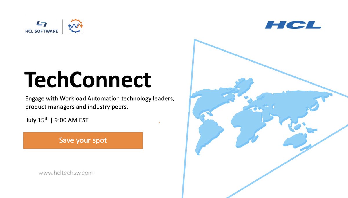 hclautomation's tweet photo. Exclusive #invite for our upcoming #WorkloadAutomation #Techconnect - https://t.co/gso0mzGzSx. Get preview to the upcoming enhancements, sneak peek to product roadmap and much more. Save your spot today!! #hclsoftware #hcltech #hcl #mainframematters #openshift #automationhub https://t.co/yJnZSBOMvD