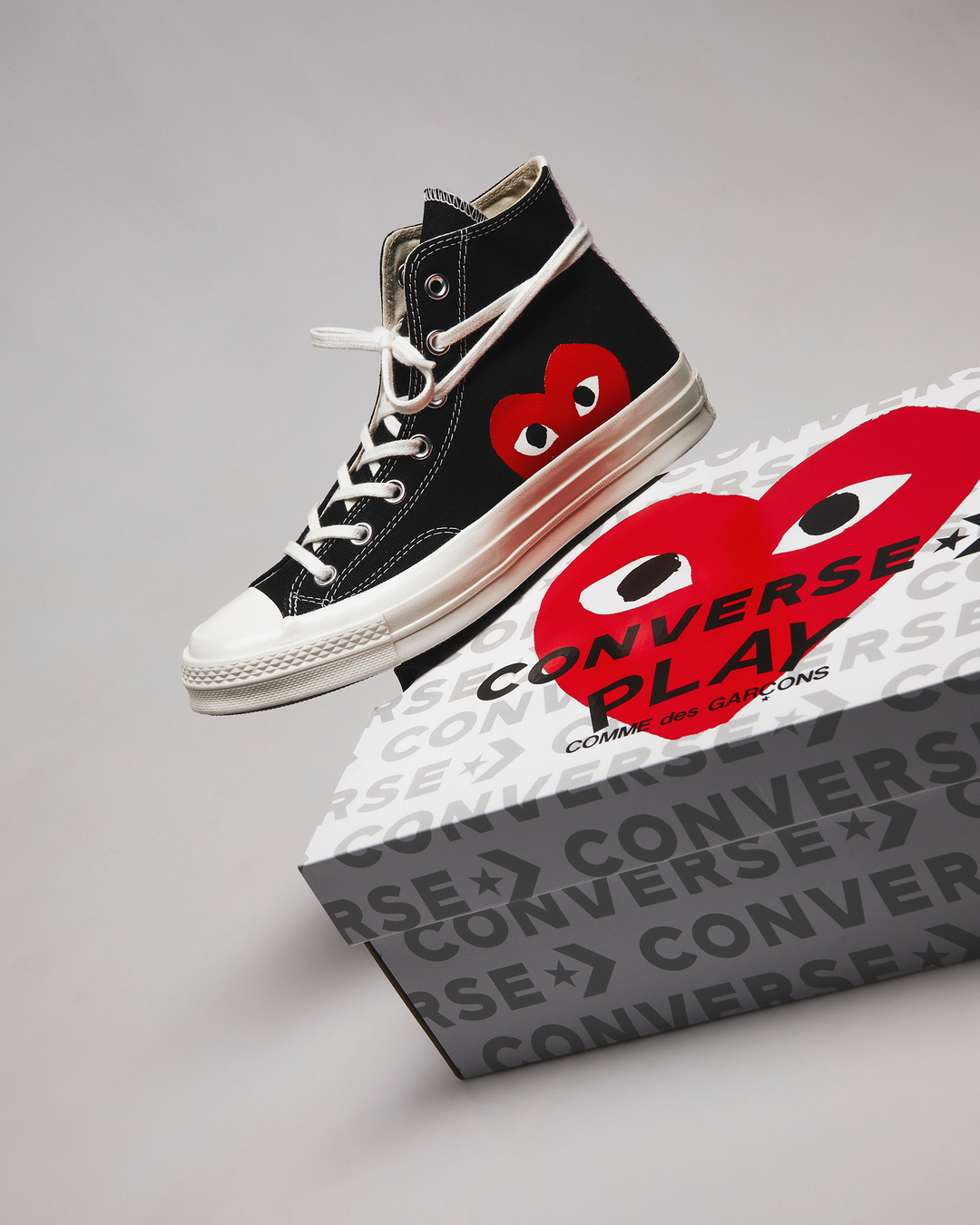Demokratisk parti landsby Marquee END. on Twitter: "One of the most sought-after sneaker collaborations,  Converse and Comme des Garçons PLAY's Chuck Taylor Hi is available online  -- https://t.co/c95u2cpQLA https://t.co/FVwb8pmWTC" / Twitter