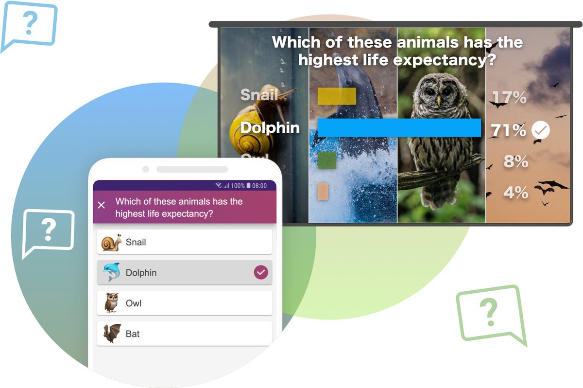 SlideLizard's tweet photo. Did you know that you could do quiz competitions with SlideLizard? This takes interactive presentations to a new level! Use images and emojis, show the results to your audience and keep everybody engaged! 🙂 

Read more here: https://t.co/jNVnYzPvvG

#slidelizard #PowerPoint https://t.co/uZqD69ZVPl