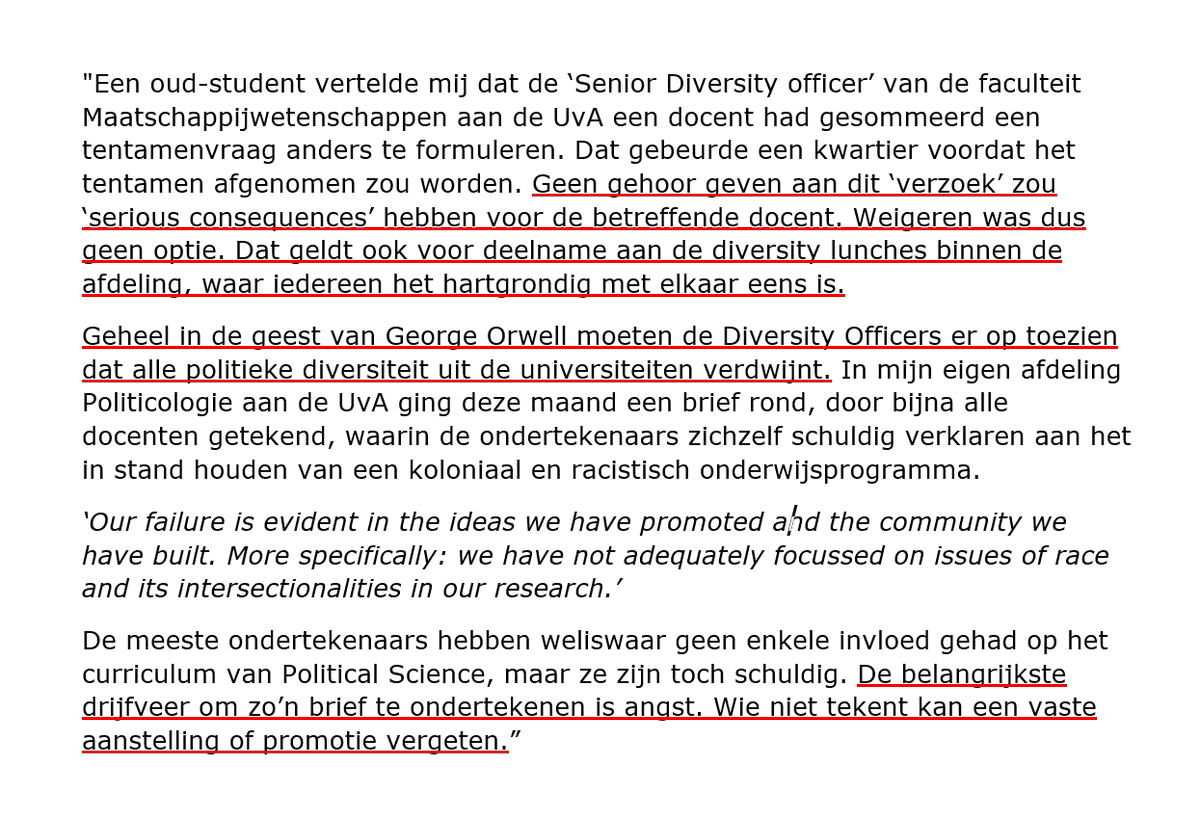 demo_demo_nl's tweet photo. "Op de universiteit is geen plaats meer voor politieke diversiteit."
Insider @meindertfennema – emeritus hoogleraar politieke theorie aan de UvA en GroenLinks-politicus – over de woke angstcultuur aan de universiteit.
https://t.co/CNkSOViesO https://t.co/sKyrsncjiK