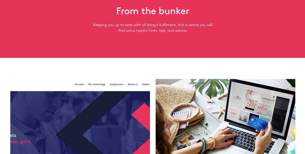 3PLUK's tweet photo. Want to find out more about all things ecommerce fulfilment? Look no further, visit our Blogs from the Bunker page https://t.co/NC0aBHGLxI for discussion, news and information. 
#3pluk #ecommercefulfilment #blogsfromthebunker #3pl https://t.co/mQJq2Gcgoj