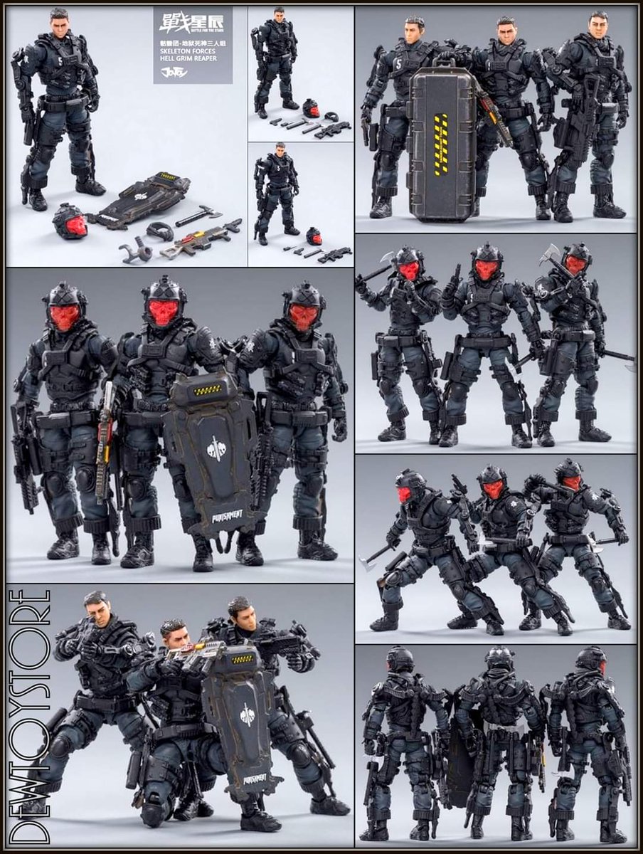 DewToyStore's tweet photo. β Joy Toy - Skeleton Forces βοΈ
π· Selena
π· Hell Grim Reaper (Set of 3)
https://t.co/wKxCkdZeqo
#singapore #payalebar #toystore #toycollector #actionfigure #actionfigures #onetwelfth #joytoy #acidrain #diaclone #diaclonereboot #hiyatoys #hexagear #hiya #skeletonforces https://t.co/VOaMwAiBHC