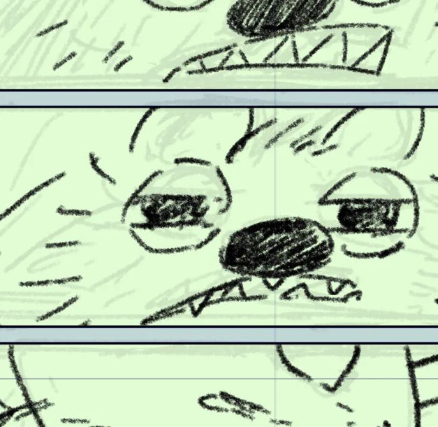 ペン入れ中 