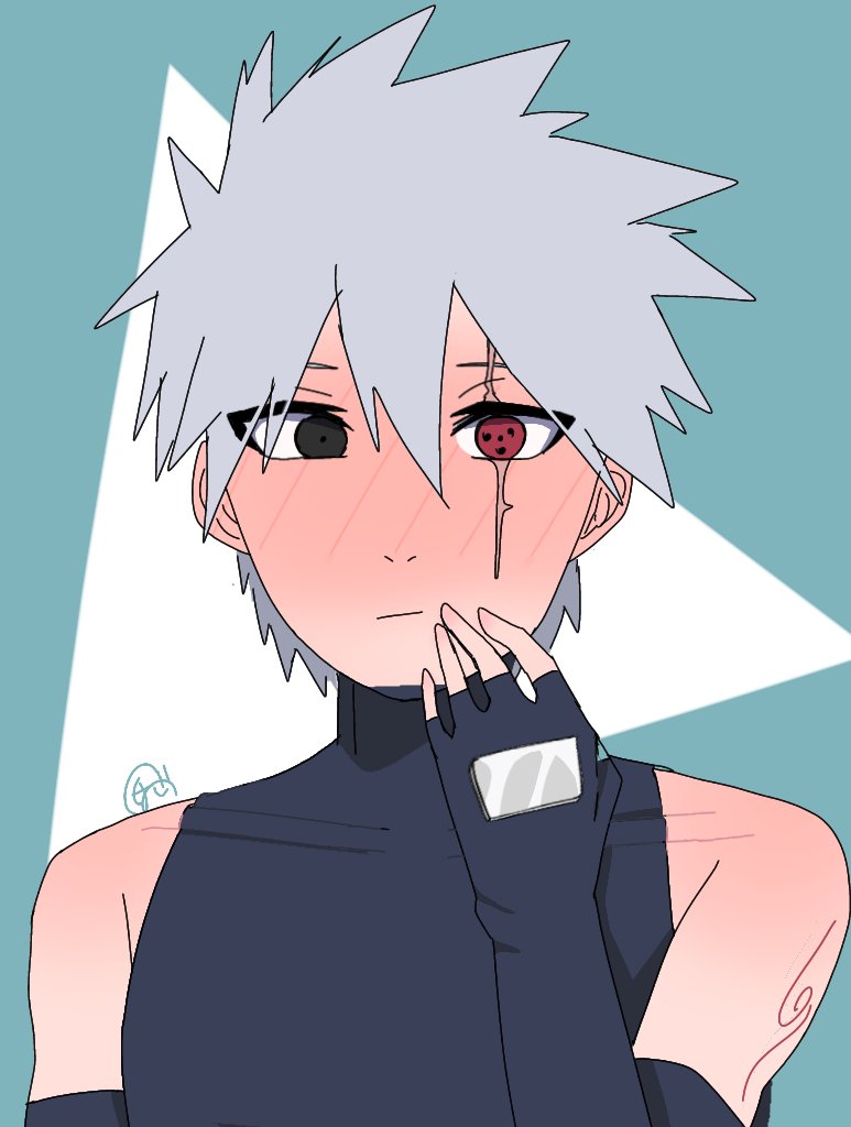 ねこを喰らうさば 画力変化bot 左 現在 右 半年前 画力もだけど絵柄が変わったな まっっって半年前の方も別に 可愛い気が Ry カカシ先生 イラスト