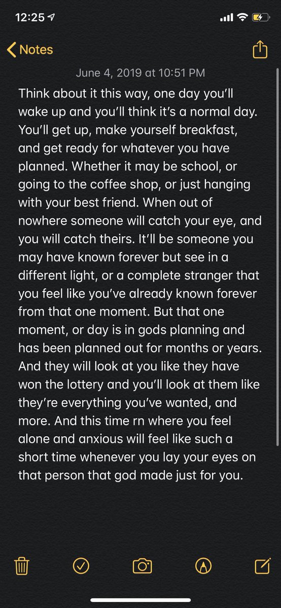 I don’t know who needs to hear this but 2019 me had some good thoughts: