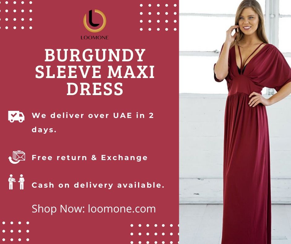 Loomonecom's tweet photo. Burgundy Sleeve Maxi Dress - Women
Find Your Inner Diva.
Shop Now: https://t.co/KnTjQKzxLJ
 
#loomone #fashion #designer #Dress #latestfashion #fashionblogger #onlineshopping #designer #girlboss #women #Dubai #Uae #style #classy #trend #Diva https://t.co/1wQplsM6b6
