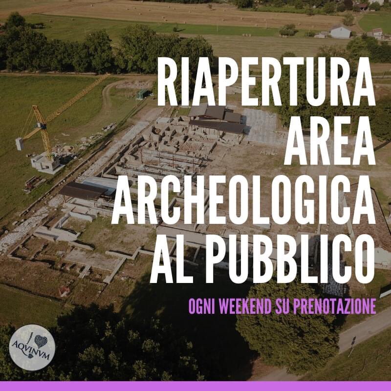⭕ Riapre l’area archeologica di Aquinum al pubblico, solo su PRENOTAZIONE.

📅 ogni weekend 
⏰ 9-12  e 16-18.40.
📞 320 9216164.
🎟️ € 5,00 intero e € 3,00 ridotto, comprensivo di visita guidata a cura di ARS srls.

#Aquinum2020 #archeologia #ciociaria
