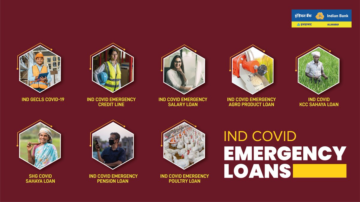 MyIndianBank's tweet photo. Get through these tough times with the Indian Bank assurance! With our specially designed IND COVID EMERGENCY LOANS, you can easily meet your financial needs. For more information and online application: https://t.co/ydCD368WAm

#IndianBank #TwiceAsGood #IBWithYou https://t.co/wIdd6pypiw