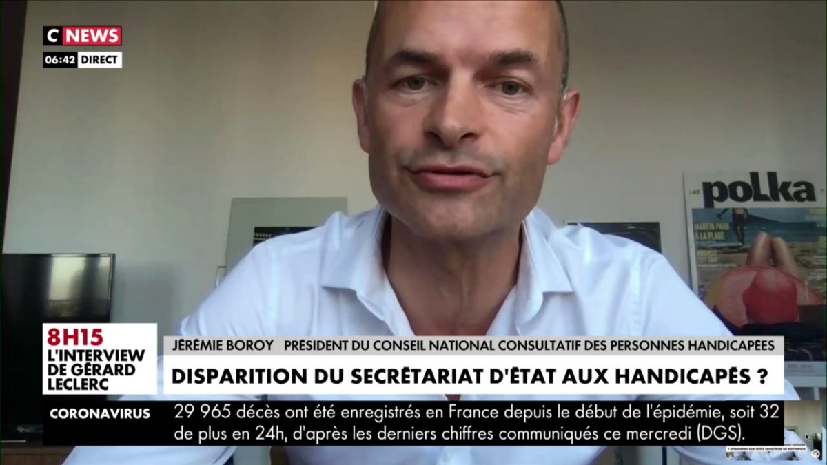 CNCPH_fr's tweet photo. Alors que l'accessibilité doit être un pilier de la politique de relance, inquiétudes du @CNCPH_fr sur les conséquences qu'aurait la disparition du ministère dédié aux handicaps auprès du Premier ministre. ITW du président du @CNCPH_fr dans la matinale de @Rdesarbres sur @CNEWS https://t.co/xJ6KbWNHeL