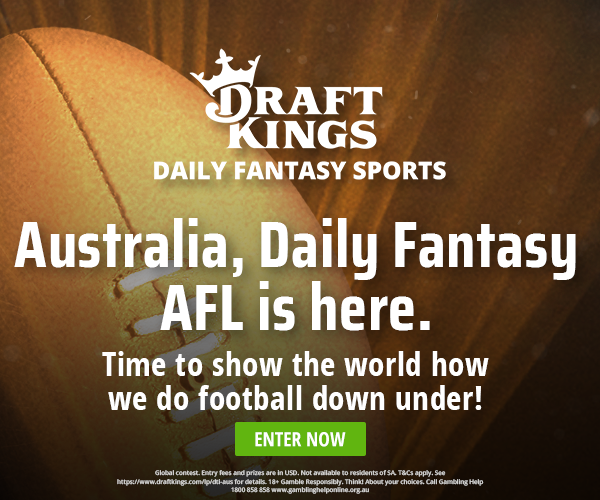 RankingsDFS's tweet photo. Round 6 of the #AFL continues on @DraftKings tonight!

Access our FREE #AFLDFS tools including our free projections for your #AUSFL teams!

ACCESS | https://t.co/ytDIugKS7F

#AFLCatsLions #AFLFantasy @DraftKings_AUS https://t.co/uRUepFUtbo