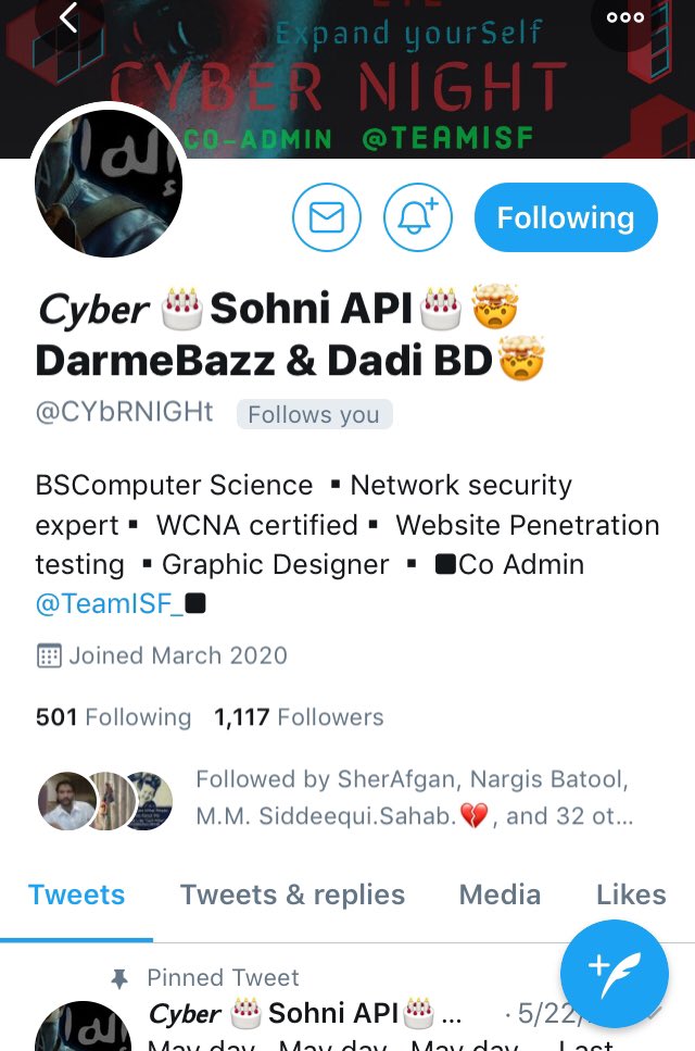 HmalFe's tweet photo. @CYbRNIGHt ///////@AlizehS11 
Zamad Malik 

Waoooow 👏 Alizesh I like your Actions //Zamad good Game::/ https://t.co/ovlbJs11b9