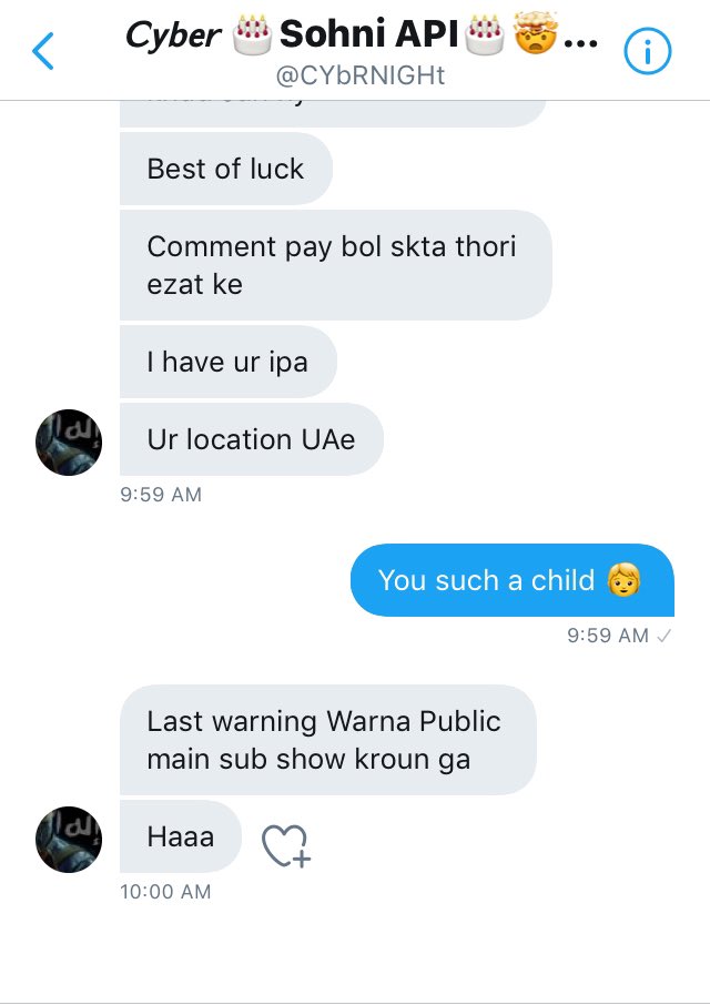 HmalFe's tweet photo. @CYbRNIGHt ///////@AlizehS11 
Zamad Malik 

Waoooow 👏 Alizesh I like your Actions //Zamad good Game::/ https://t.co/ovlbJs11b9