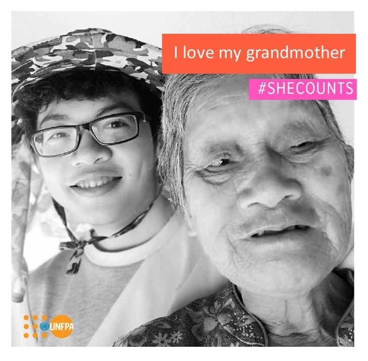 UNFPAChina's tweet photo. ♀️ A daughter
♀️ A mother
♀️ A grandmother
♀️ A girl living with disabilities

No matter who SHE is, she is equally important to us!
Join @UNFPAAsia @unfpaeecaro #SheCounts campaign, posting a photo of you with her and explain why she matters. 

#SWOP2020 https://t.co/CSYef7Ncgt
