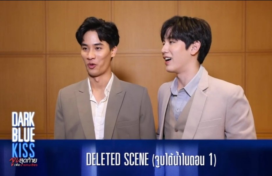 PoohChu's tweet photo. ความสบตา &amp; ความเขิน เมื่อพูดถึงฉาก...นั้นนนน ^^ #DarkBlueKiss #TayNew #เตนิว #Polca https://t.co/6K98U6gqQu