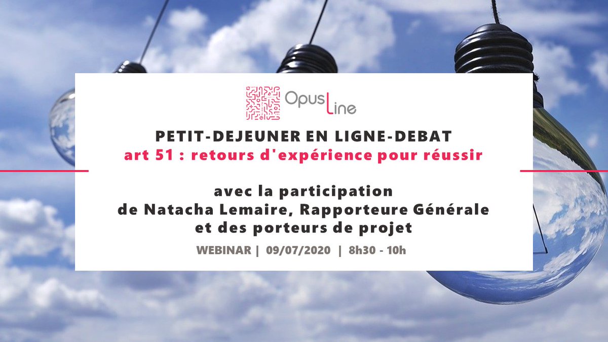 [Public] C’est parti pour notre  #Webconférence sur l’ #Article51  en présence de <a href="/NatachaLemaire/">Natacha Lemaire</a>, rapporteure générale au @MinSoliSante, et avec @MedtronicFR et #Avalun pour faire le bilan de cette mesure 
#webinar #Innovation #transformation #santé #ParcoursPatient
