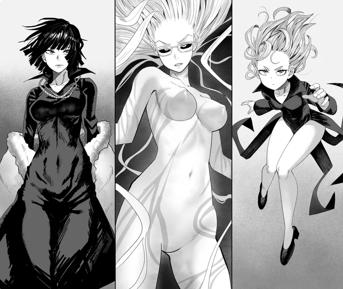 I tried out to mimic Murata Yusuke's inking. I kinda like it :O #manga #onepunchman 