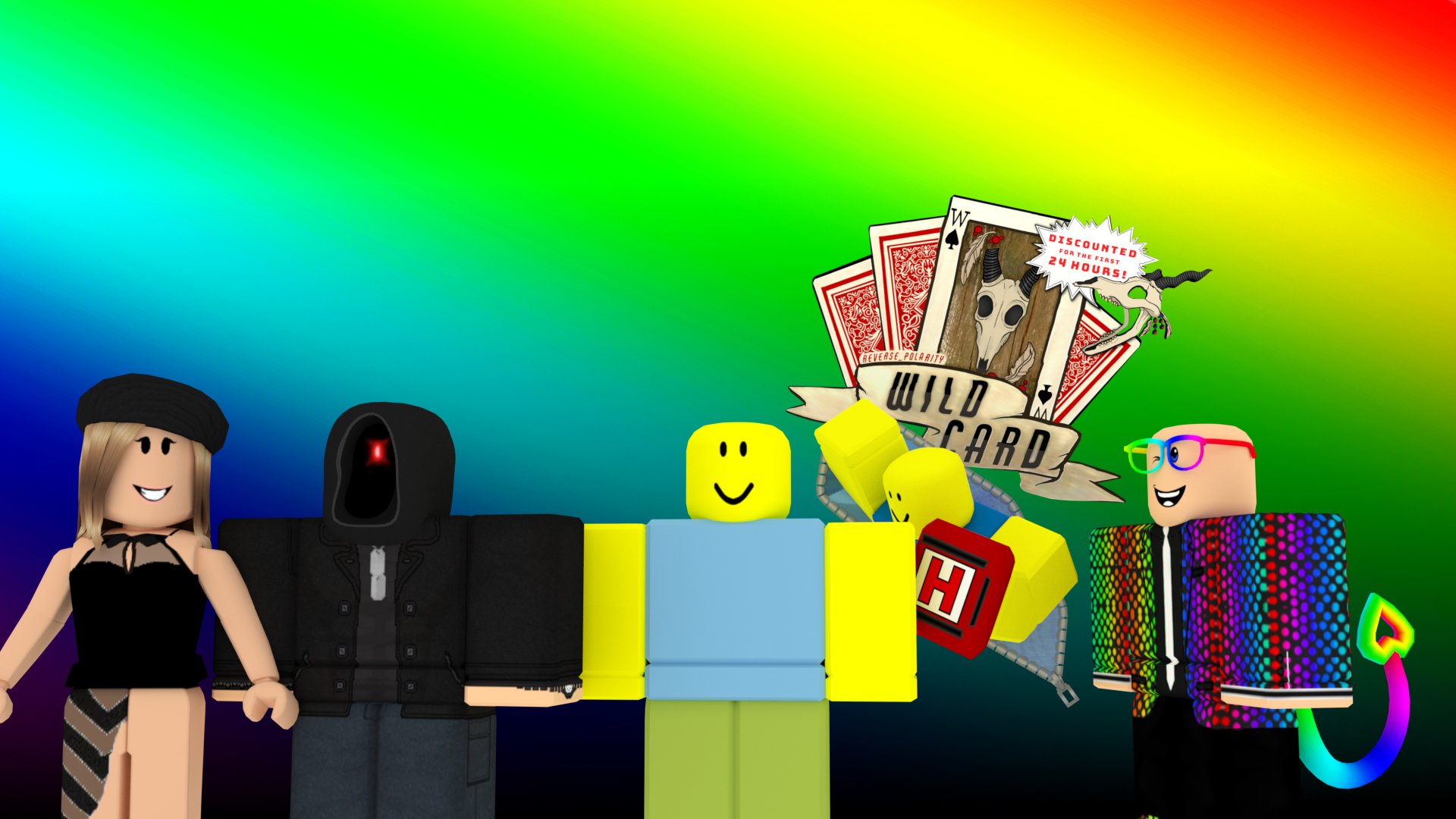 Roblox Noob With Sign and Glasses