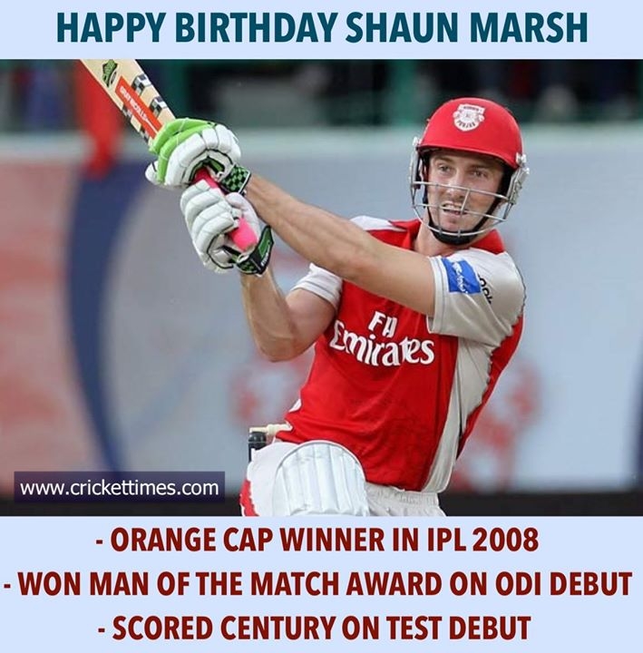 Happy Birthday, Shaun Marsh 