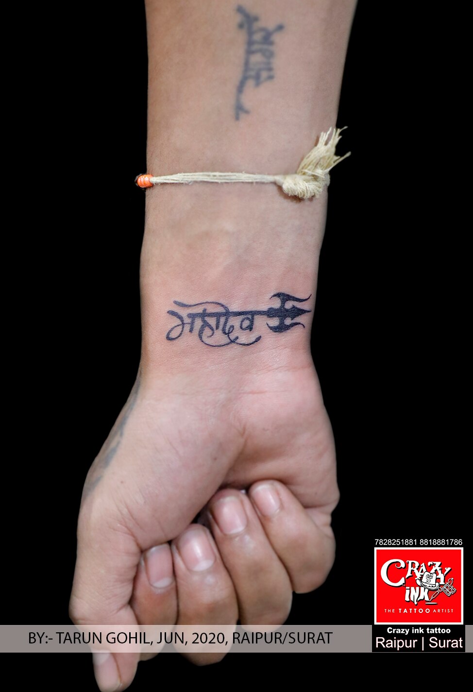 MAHADEV TATTOO DESIG | CRAZY INK TATTOO & BODY PIERCING in Raipur, India